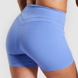 • NWT WHITNEY SIMMONS GYMSHARK HIGH RISE INTENSE BEAUTIFUL BLUE SHORTS SMALL